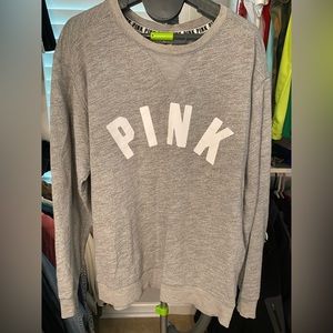 Pink light weight crew neck